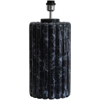 Ceramiczna lampa stołowa czarna marmur Odessa - podstawa